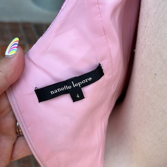 Nanette Lepore Designer Purple Orange Floral Print Sleeveless Dress Size 4 - Picture 6 of 7